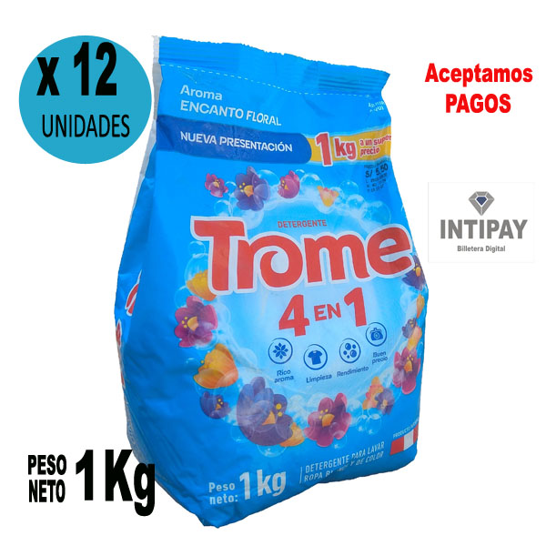 Detergente Trome Floral 1 kilo x 12 Unid